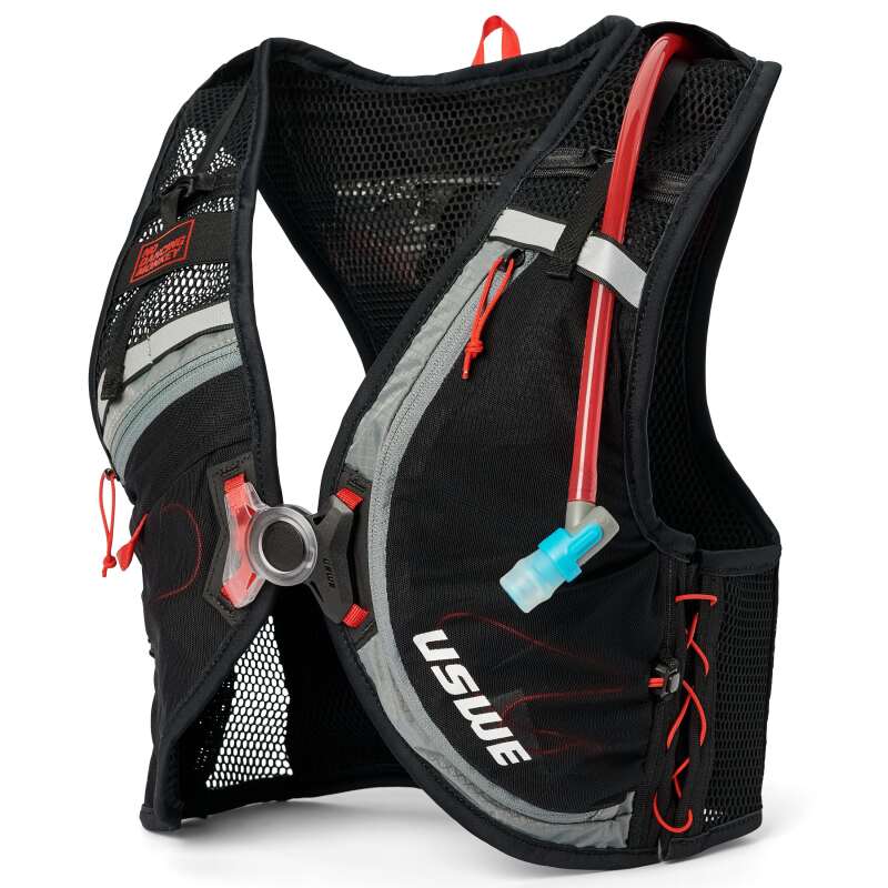 USWE Rush Bike Hydration Vest 8L Black/Grey - Small Vests USWE