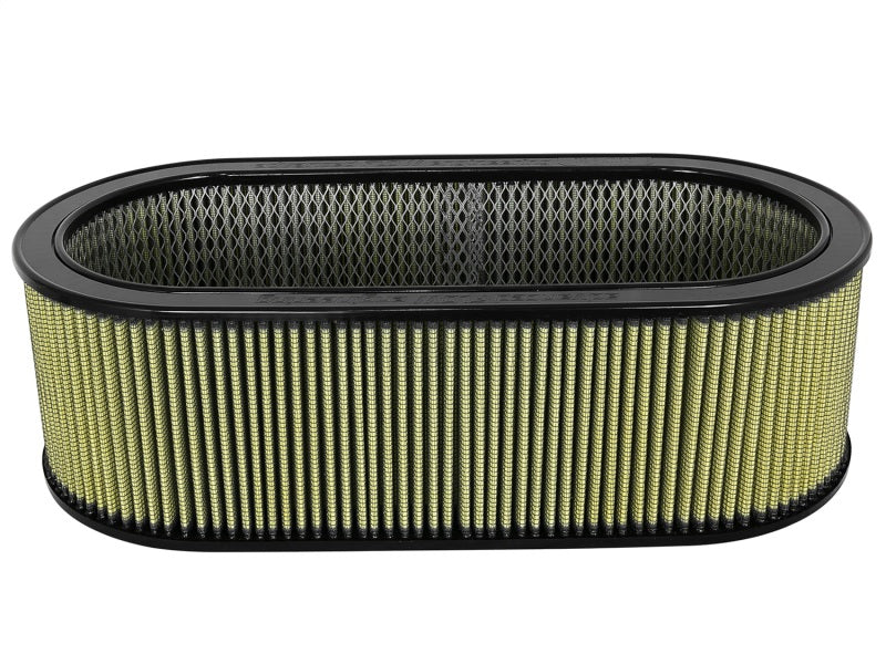 aFe MagnumFLOW Air Filters Round Racing PG7 A/F PG7 Oval Filter (18.13 x 7.25 x 6.0 w/EM) Air Filters - Universal Fit aFe