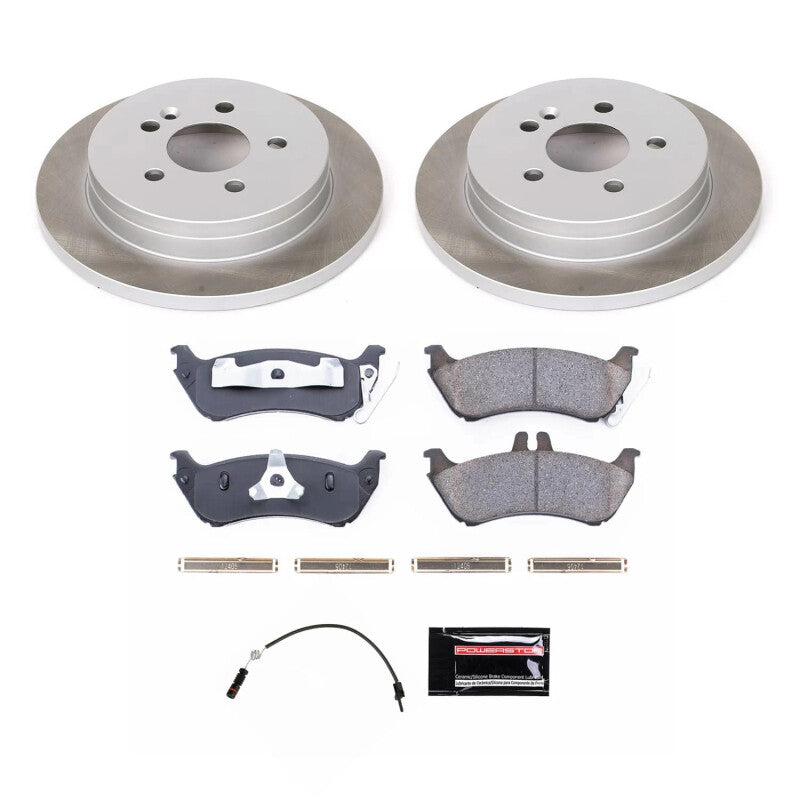 Power Stop 1999 Mercedes-Benz ML430 Rear Semi-Coated Rotor Kit Brake Kits - Performance Blank PowerStop