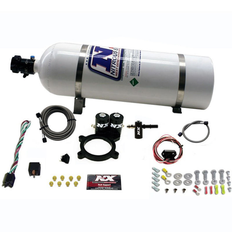 Nitrous Express 2014+ GM 5.3L Truck Nitrous Plate Kit (50-250HP) w/15lb Bottle Nitrous Systems Nitrous Express