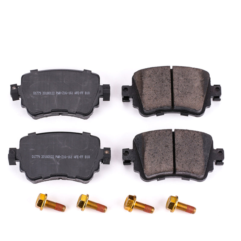 Power Stop 16-18 Audi Q3 Rear Z17 Evolution Ceramic Brake Pads w/Hardware Brake Pads - OE PowerStop