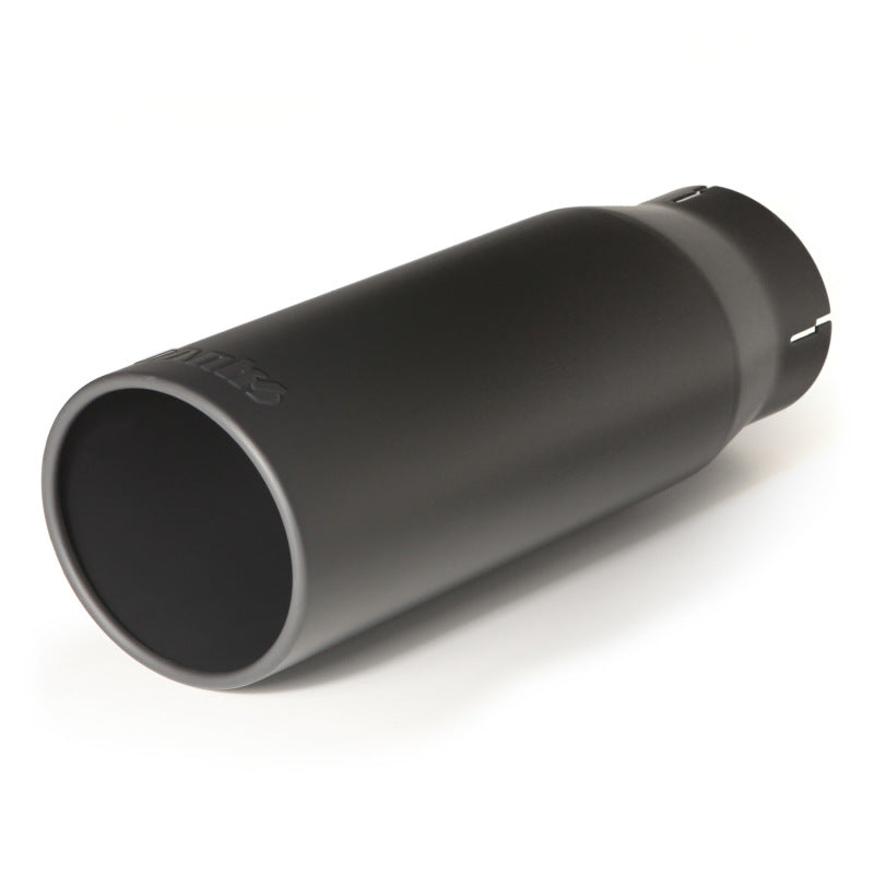 Banks Power Tailpipe Tip Kit - SS Round Straight Cut - Black - 3.5in Tube - 4.38in X 12in Tips Banks Power