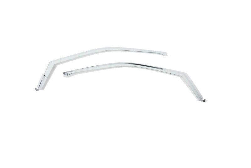 Putco 15-20 Ford F-150 - Super Crew / Super Cab / Reg Cab (Front Only) Element Chrome Window Visors Wind Deflectors Putco