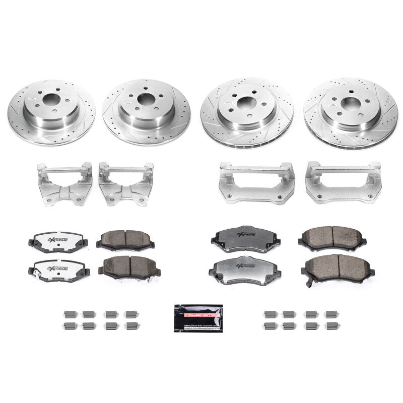 Power Stop 07-17 Jeep Wrangler Front & Rear Big Brake Conversion Kit Big Brake Kits PowerStop