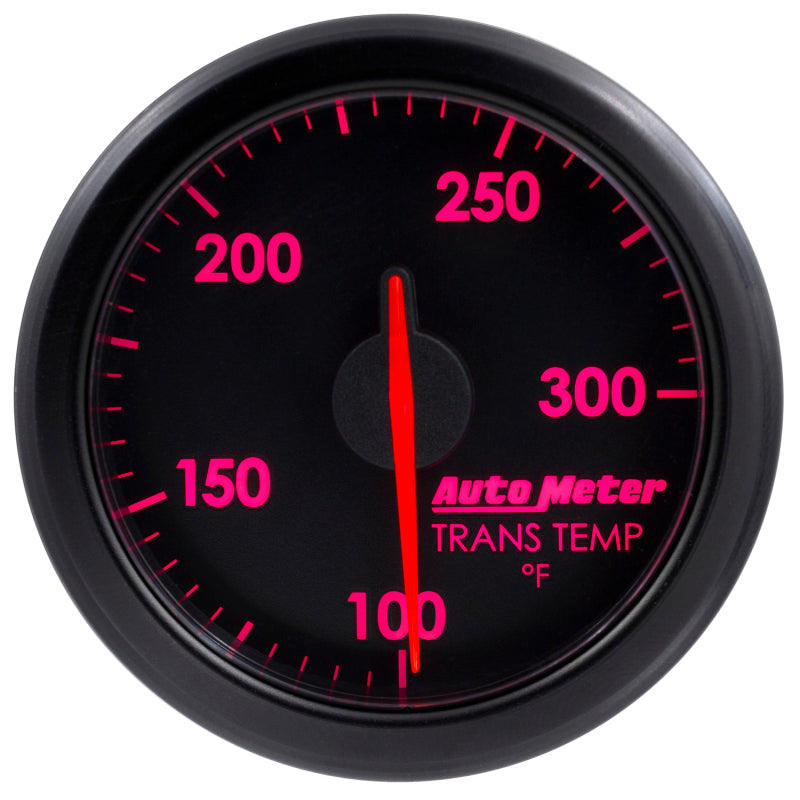 Autometer Airdrive 2-1/6in Trans Temperature Gauge 100-300 Degrees F - Black Gauges AutoMeter