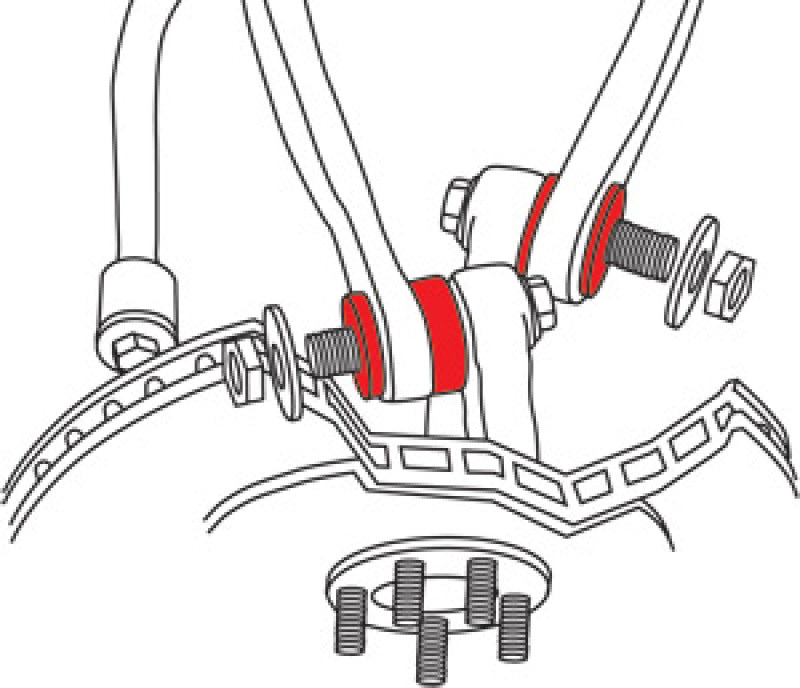 SPC Performance 05-12 Chrysler 300/Charger/09-12 Challenger Rear Upper Control Arm Bushing Kit Control Arms SPC Performance