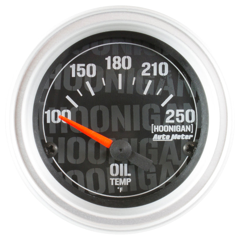 Autometer Hoonigan 52mm 100-250 Deg F Full Electronic Oil Temp Gauge Gauges AutoMeter
