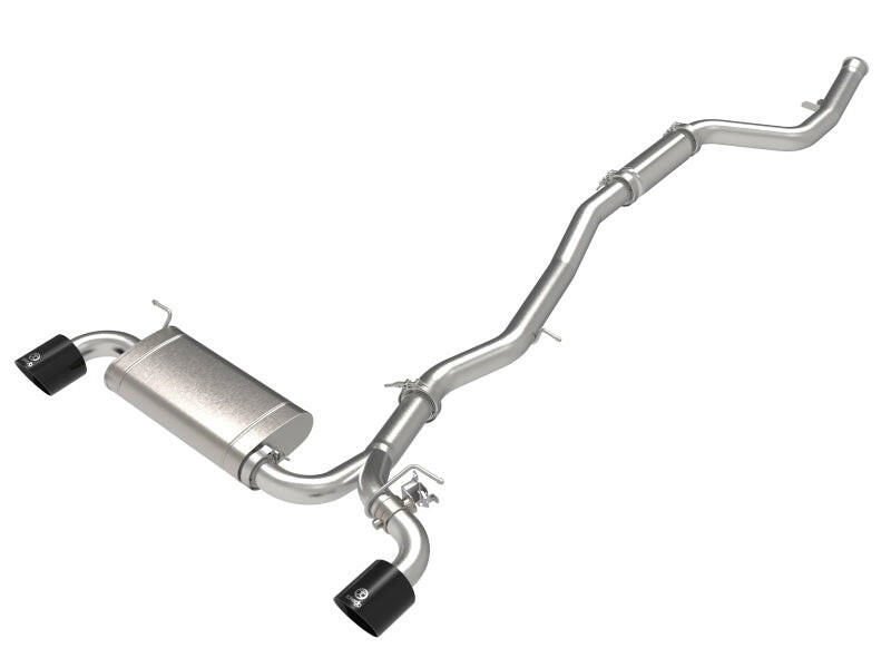 aFe POWER Takeda 2021 Toyota Supra 2.0L (t) 2.5in-3in 304 SS CB Exhaust w/ Black Tips Catback aFe