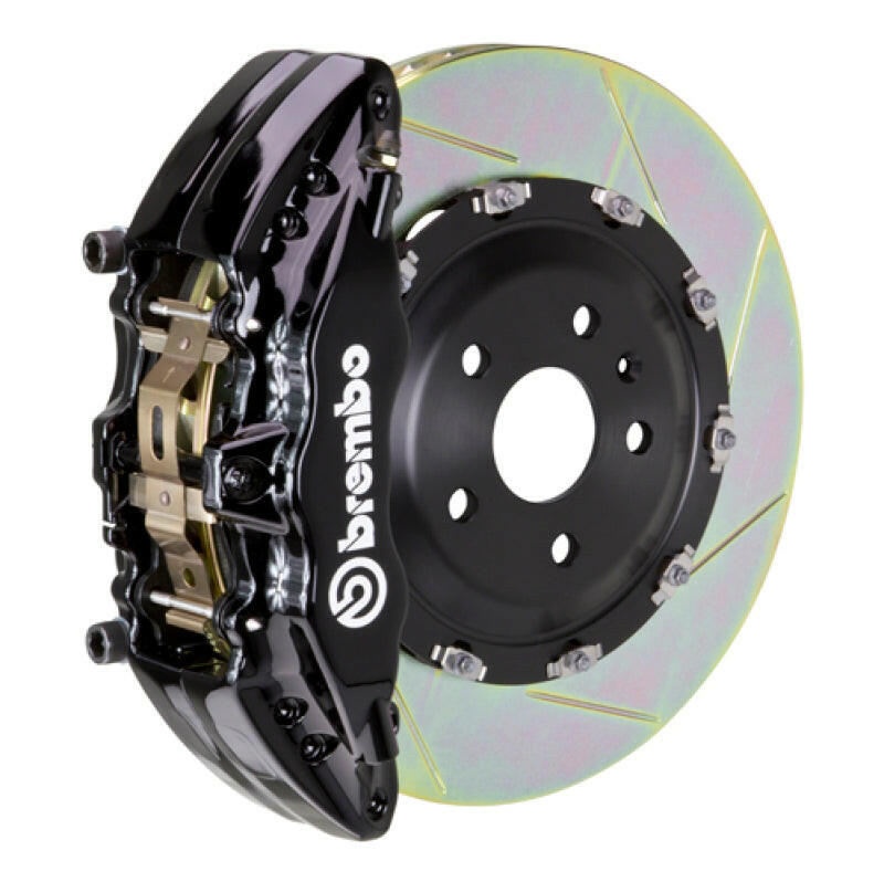 Brembo 11-21 Grand Cherokee (Excl. SRT) Fr GT BBK 6Pist Cast 2pc 380x34 2pc Rotor Slot Type1-Black Brake Kits - Performance Slot Brembo