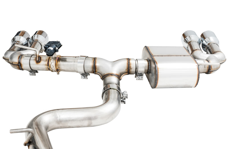 AWE Tuning Audi 8V S3 SwitchPath Exhaust w/Chrome Silver Tips 102mm Catback AWE Tuning