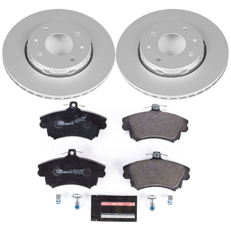 Power Stop 00-04 Volvo S40 Front Euro-Stop Brake Kit Brake Kits - OE PowerStop