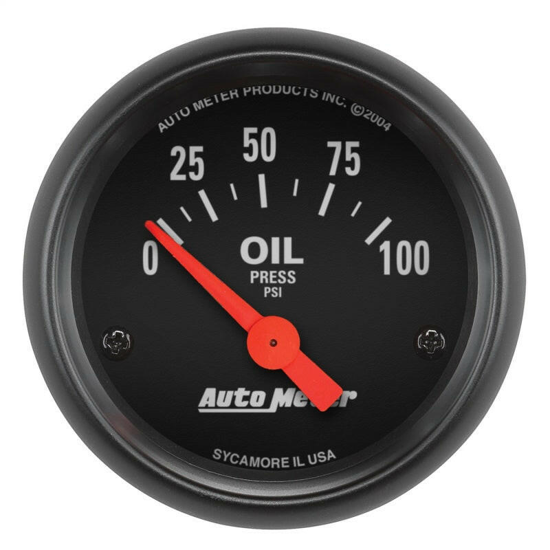 Autometer Z-Series 52mm 0-100PSI Oil Pressure Gauge Gauges AutoMeter