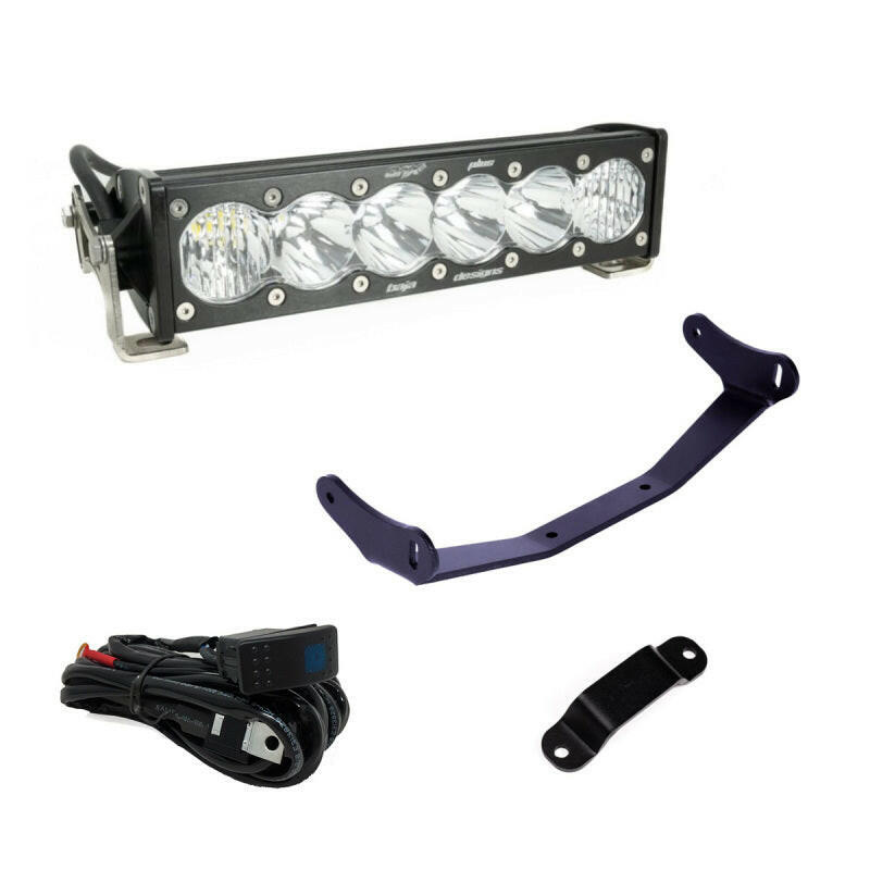 Baja Designs Can-Am Maverick R Clear 10in OnX6+ Shock Tower Kit Light Bars & Cubes Baja Designs