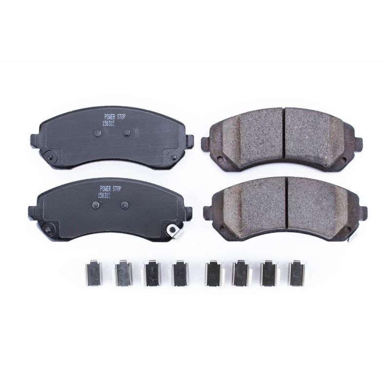 Power Stop 02-07 Buick Rendezvous Front Z17 Evolution Ceramic Brake Pads w/Hardware Brake Pads - OE PowerStop