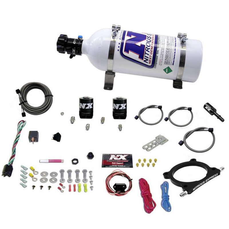Nitrous Express 11-15 Ford Mustang GT 5.0L High Output Nitrous Plate Kit (50-250HP) w/5lb Bottle Nitrous Systems Nitrous Express