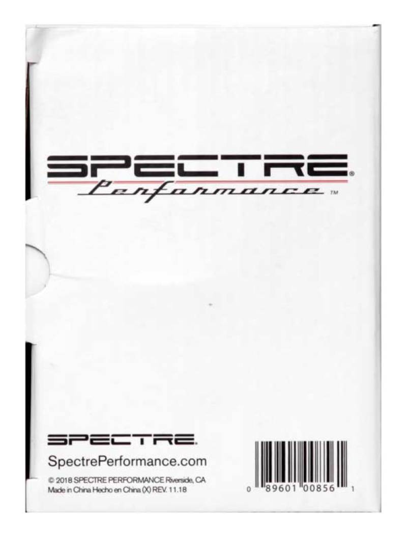 Spectre Universal Intake Tube Kit 3in. - Aluminum - Black Aluminum Tubing Spectre