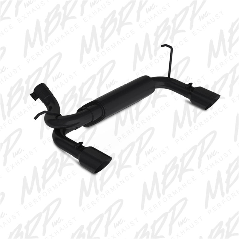 MBRP 07-14 Jeep Wrangler/Rubicon 3.6L/3.8L V6 Axle-Back Dual Rear Exit Black Performance Exhuast Sys Axle Back MBRP