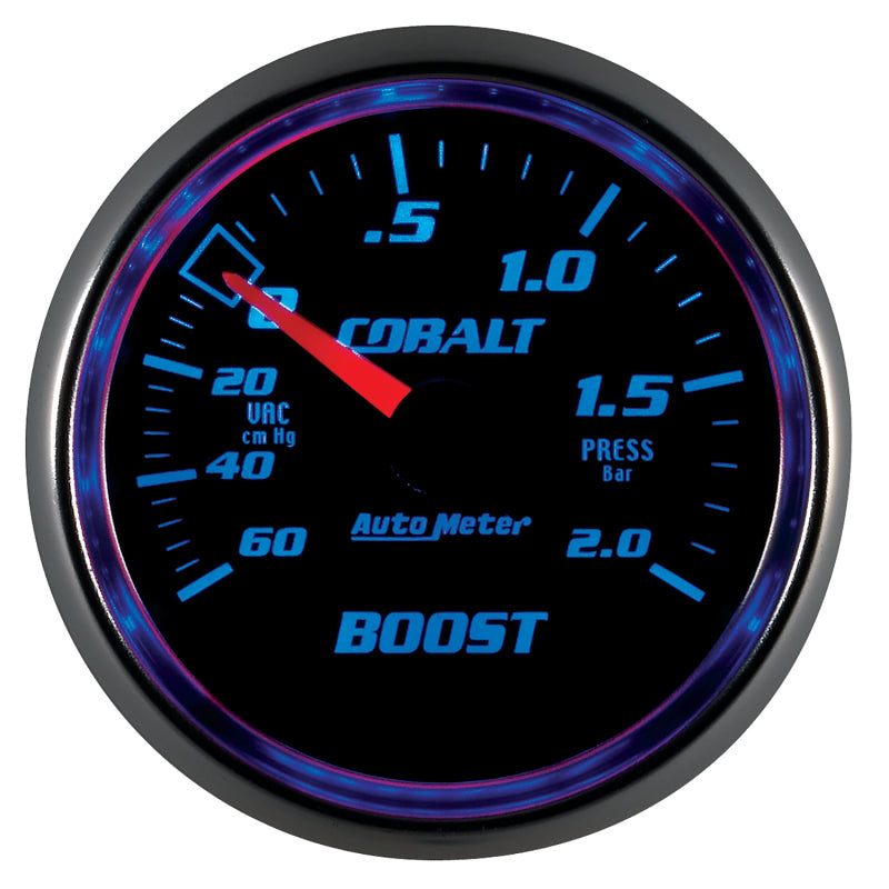 Autometer Cobalt 52mm 2 BAR Mechanical Boost Gauge Gauges AutoMeter