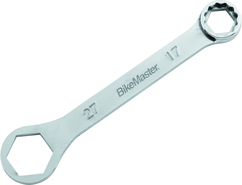 BikeMaster Rider Wrench - 27mm 6-pt x 17mm 12-pt Tools BikeMaster