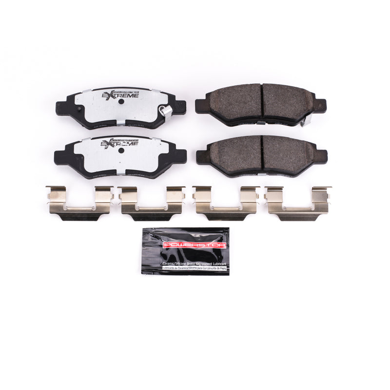 Power Stop 08-14 Cadillac CTS Rear Z26 Extreme Street Brake Pads w/Hardware Brake Pads - Performance PowerStop