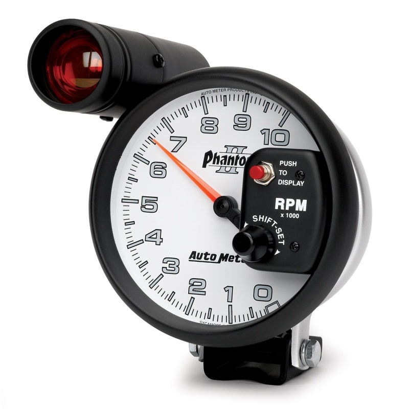 Autometer 5 inch Pedestal Mount 10000 RPM Shift-Lite Tachometer Gauges AutoMeter
