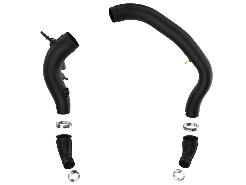 aFe 15-16 Ford F150 V6 3.5L Turbo Inlet Pipes - Black Intercoolers aFe