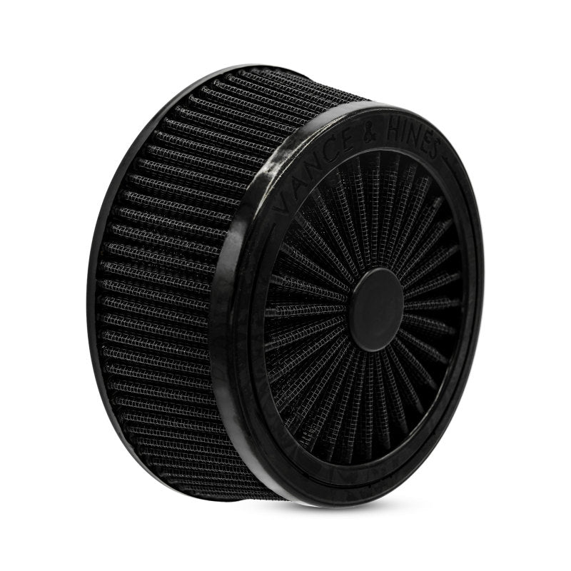 Vance & Hines Black VO2 Filter D165Fl Air Filters - Direct Fit Vance and Hines