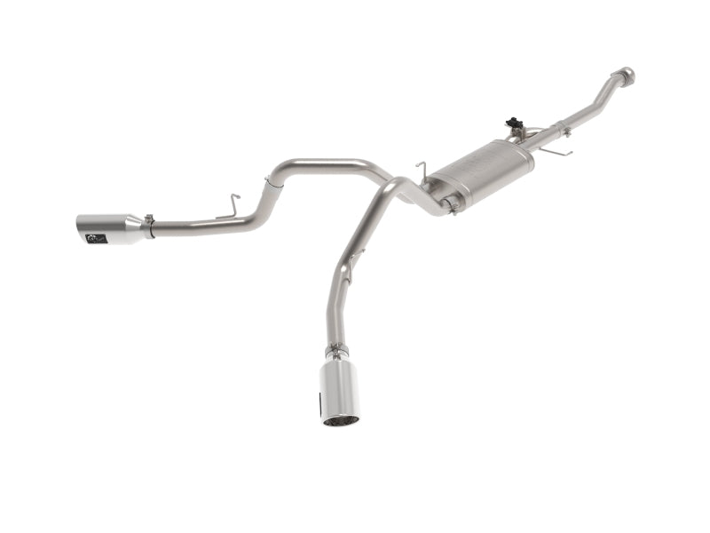 aFe Gemini XV 3in 304 SS Cat-Back Exhaust 2021 Ford F-150 V6 2.7L/3.5L (tt)/V8 5.0L w/ Polished Tips Catback aFe