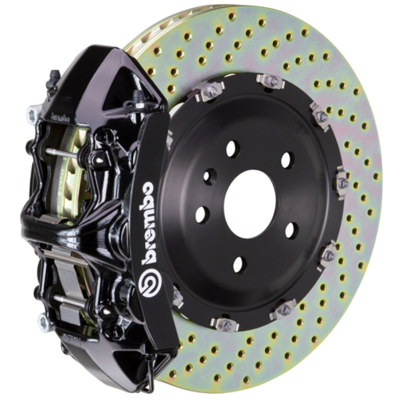 Brembo 25+ BMW X3 30 xDrive (G45) Front GT BBK 6 Piston Cast 380x34 2pc Rotor Drilled - Black Brake Kits - Performance Slot Brembo