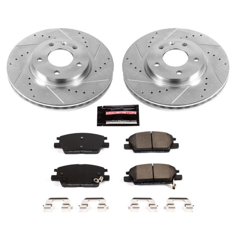 Power Stop 18-19 Buick LaCrosse Front Z23 Evolution Sport Brake Kit Brake Kits - Performance D&S PowerStop
