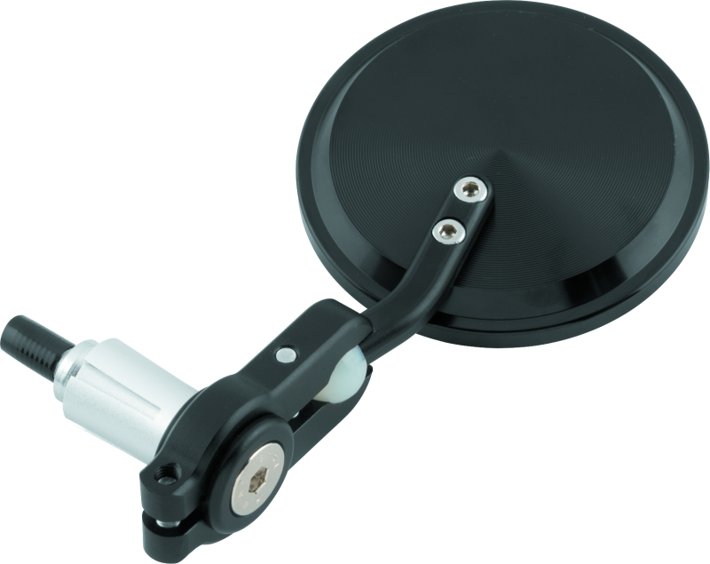 BikeMaster Folding Barend Mirrors 7/8in Handlebars - Pair - Black Side Mirrors BikeMaster