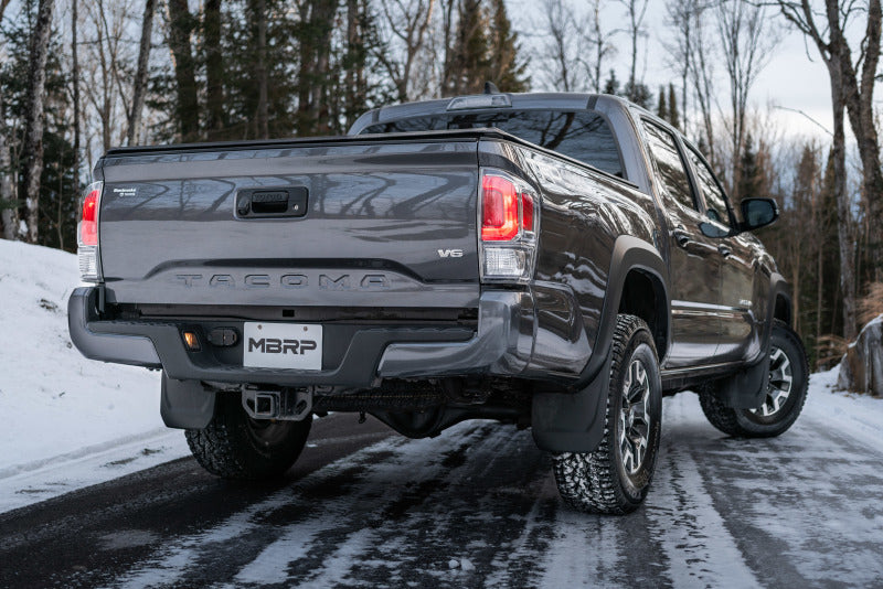 MBRP 2016 Toyota Tacoma 3.5L Cat Back Turn Down Style Aluminized Exhaust System Catback MBRP