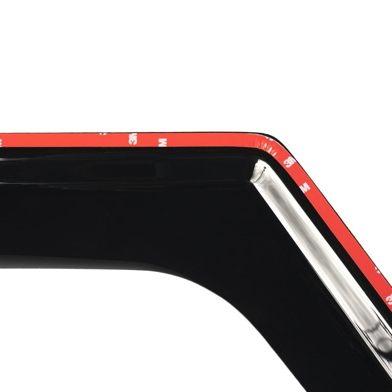 Rugged Ridge Window Visors Matte Black 18-19 2-Door Jeep Wrangler Wind Deflectors Rugged Ridge