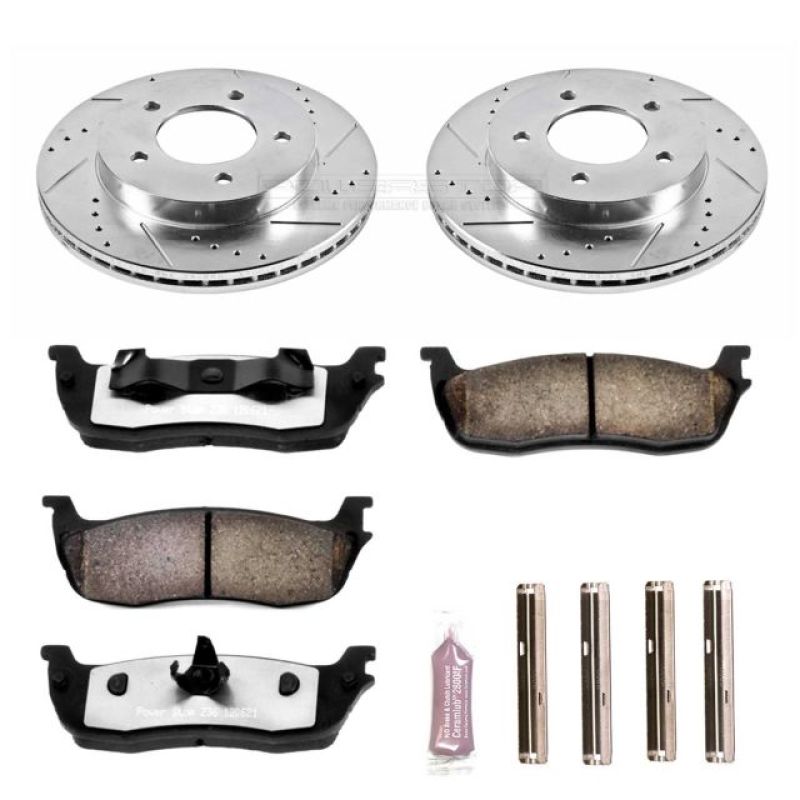 Power Stop 97-03 Ford F-150 Front Z36 Truck & Tow Brake Kit Brake Kits - Performance D&S PowerStop