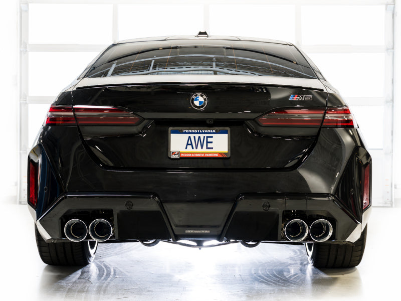 AWE Tuning BMW G90/G99 M5 Touring Edition Cat-Back Exhaust - Chrome Silver Tips Catback AWE Tuning