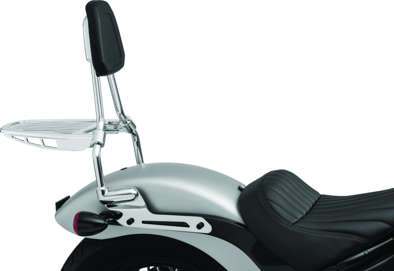 Kuryakyn Luggage Rack Sissy Bar Chrome Antennas Kuryakyn