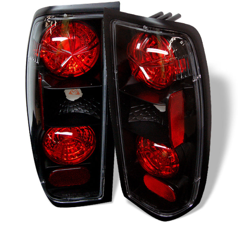 Spyder Nissan Frontier 98-00 Euro Style Tail Lights Black ALT-YD-NF98-BK Tail Lights SPYDER