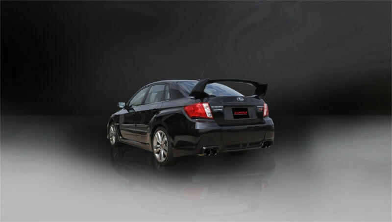 Corsa 2011-2014 Subaru Impreza Sedan STI 2.5L Turbo Manual Black Sport Cat-Back Exhaust Catback CORSA Performance