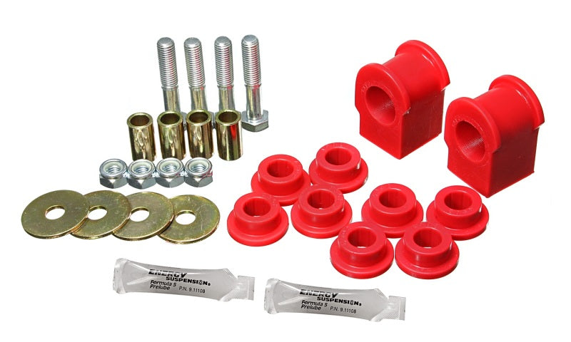 Energy Suspension 2005-07 Ford F-250/F-350 SD 2/4WD Rear Sway Bar Bushing Set - 1-1/8inch - Red Bushing Kits Energy Suspension
