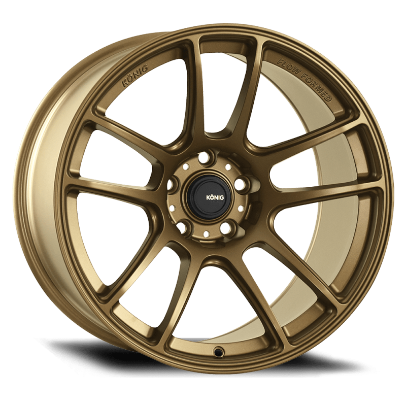 Konig Heliogram 19X8.5 5X114.3 ET32 Matte Bronze Knurled Bead Flow Formed Wheels - Cast Konig