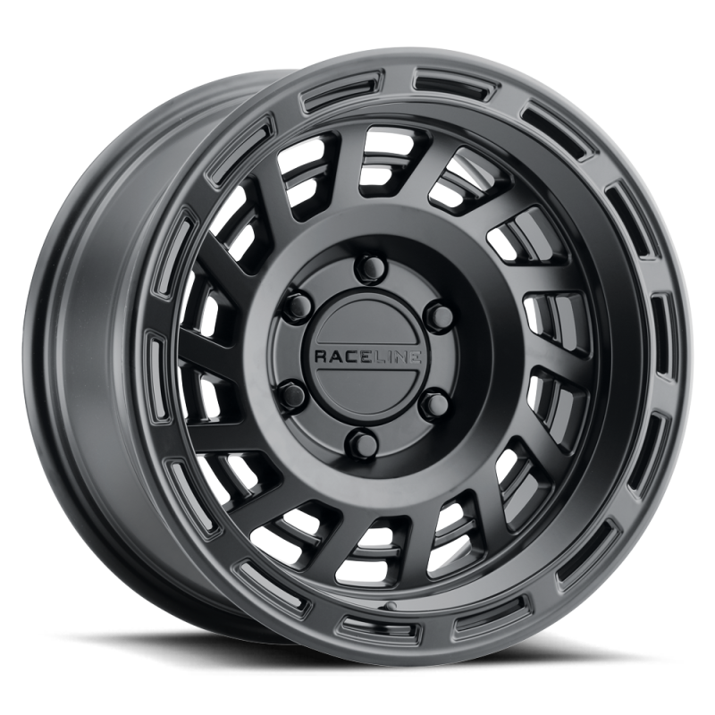 Raceline 957B Halo 17x9in / 8x170 BP / -12mm Offset / 130.81mm Bore - Satin Black Wheel Wheels - Cast Raceline