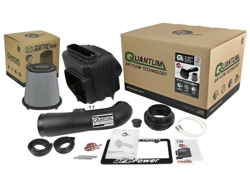 aFe Quantum Pro DRY S Cold Air Intake System 17-18 GM/Chevy Duramax V8-6.6L L5P - Dry Cold Air Intakes aFe
