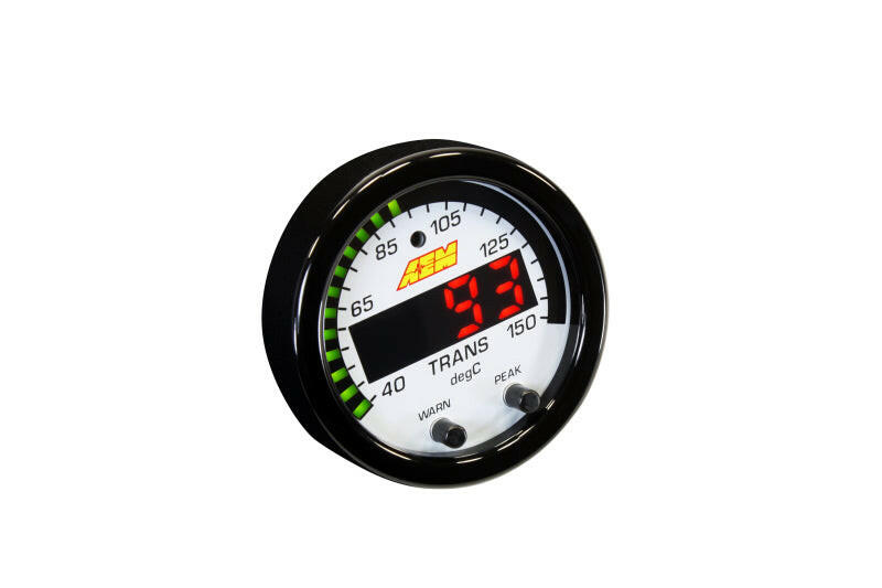 AEM X-Series Temperature 100-300F Gauge Kit (ONLY Black Bezel and Water Temp. Faceplate) Gauges AEM