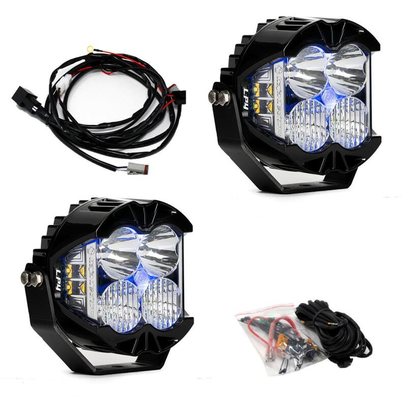 Baja Designs LP4 Pro Driving/Combo LED - Blue Backlight (Pair) Light Bars & Cubes Baja Designs