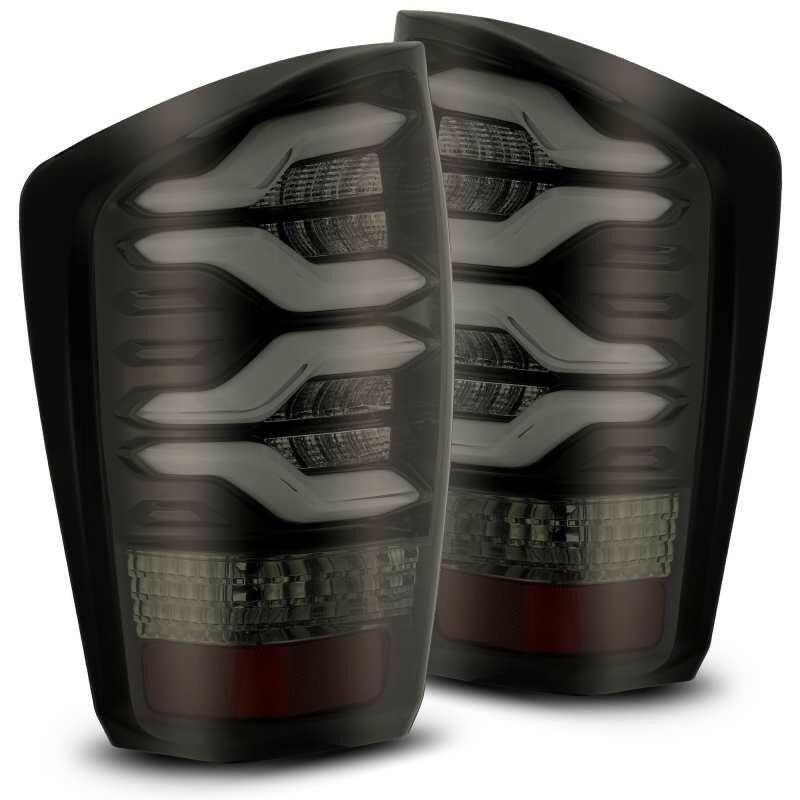 AlphaRex 16-20 Toyota Tacoma PRO-Series LED Tail Lights Jet Black Tail Lights AlphaRex