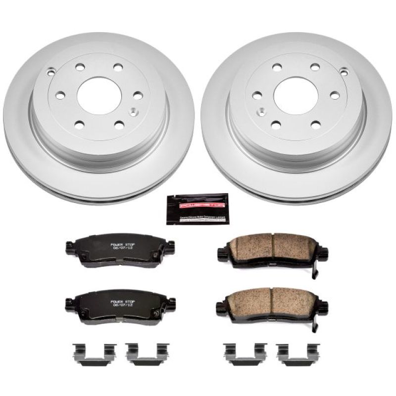 Power Stop 08-17 Buick Enclave Rear Z17 Evolution Geomet Coated Brake Kit Brake Kits - Performance Blank PowerStop