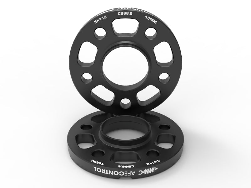aFe CONTROL Billet Aluminum Wheel Spacers 5x112 CB66.6 15mm - Toyota GR Supra/BMW G-Series Wheel Spacers & Adapters aFe