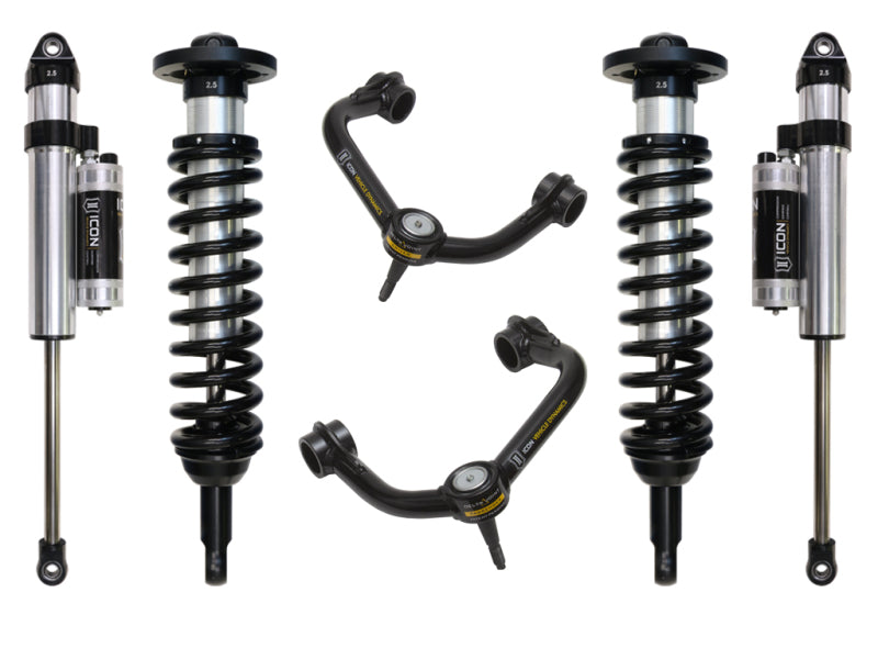 ICON 04-08 Ford F-150 4WD 0-2.63in Stage 4 Suspension System w/Tubular Uca Shocks and Struts ICON
