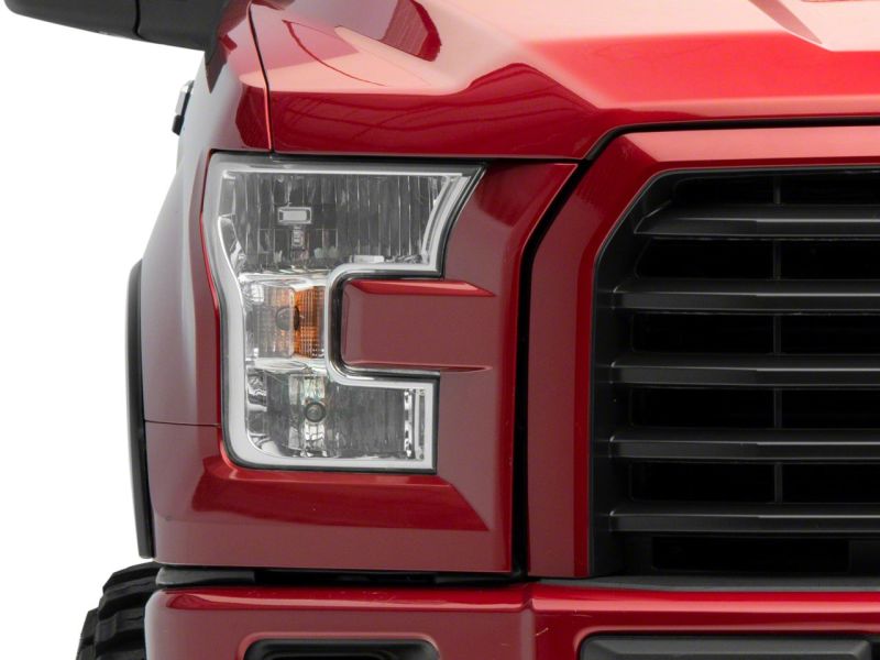 Raxiom 15-17 Ford F-150 Axial OEM Style Rep Headlights- Chrome Housing (Clear Lens) Headlights Raxiom