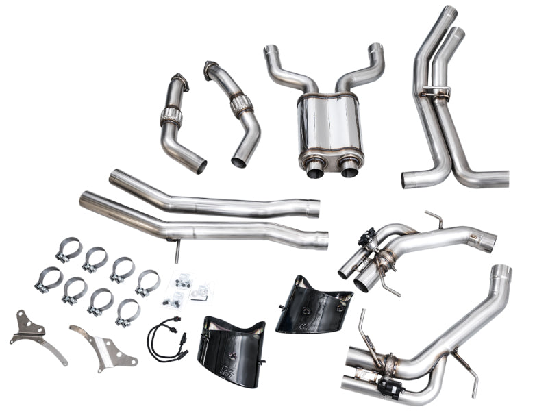 AWE Tuning 21-23 Audi C8 RS6/RS7 SwitchPath Cat-back Exhaust - Diamond Black Tips Catback AWE Tuning